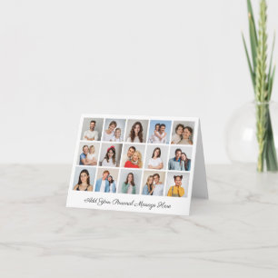 15 Fotocollage Voeg uw eigen groet toe Notitiekaartje
