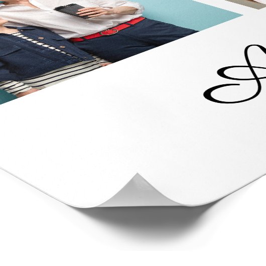 15 Fotocollage Voeg uw eigen groet toe Poster (Hoek)