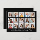 15 Fotocollage Voeg uw eigen Wenskaart toe (Voorkant / Achterkant)