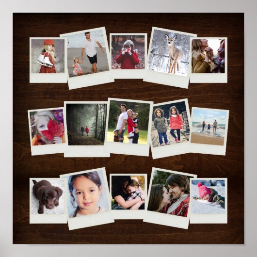 15 Foto's met directe film Foto's Foto Gift Collag Poster (Voorkant)