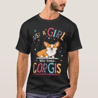 15 Gewoon een meisje dat van Corgi houdt T-shirt
