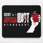 15 GREEN DAY AS Idiot logo Accessories Mouse Pads Muismat (Voorkant)