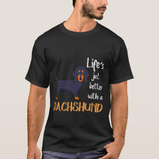 15 Het leven is gewoon beter met een dachshund T-shirt