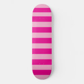 15 Horizontale lichte en hete roze strepen Persoonlijk Skateboard (Voorkant)