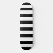 15 horizontale zwart-wit strepen persoonlijk skateboard (Voorkant)