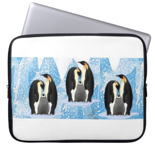 15-inch hoes voor kerstlaptop uit neopreen, pinguï