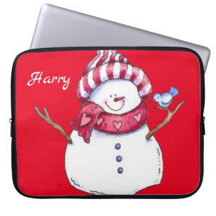 15-inch hoes voor kerstlaptop uit neopreen, Snowma