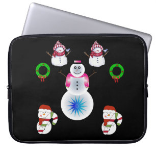 15-inch hoes voor kerstlaptop uit neopreen, Snowma