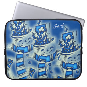 15-inch hoes voor kerstlaptop uit neopreen, Snowma