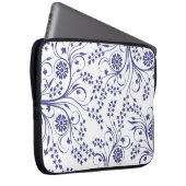 15-Inch Laptop Sleeve – Floral & Gradient Grain (Voorkant Rechts)