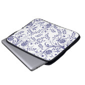 15-Inch Laptop Sleeve – Floral & Gradient Grain (Voorkant onderkant)
