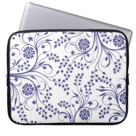 15-Inch Laptop Sleeve – Floral & Gradient Grain