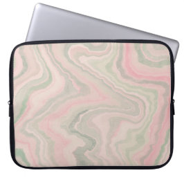 15-Inch Laptop Sleeve – Floral & Gradient Grain