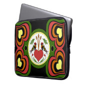 15-inch laptophoes met lang Relatie Laptop Sleeve (Voorkant Links)