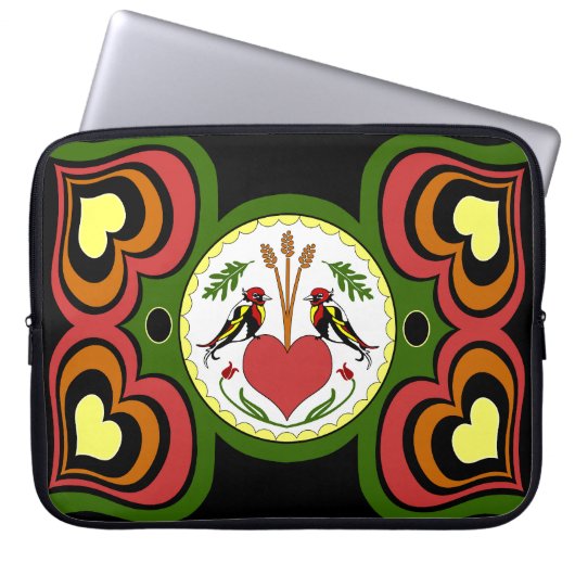 15-inch laptophoes met lang Relatie Laptop Sleeve (Voorkant)