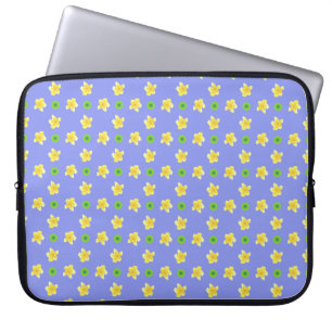 15-inch laptophoes: primaten op Violet Blue Laptop Sleeve