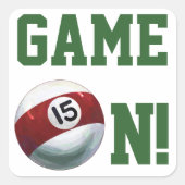 15 inch vierkante sticker (Voorkant)