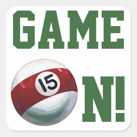 15 inch vierkante sticker (Voorkant)