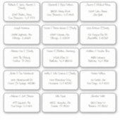 15 Individuele gastnaam Adres Sticker (Voorkant)