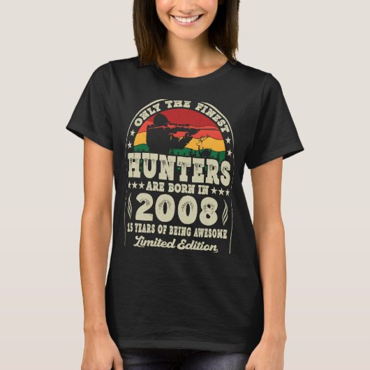 15 jaar 2008 15e jaar Oude Ouderjagers T-shirt (Voorkant)