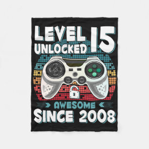 15 jaar Bday Son Boy Funny Gamer 15e 15 jaar oude Fleece Deken