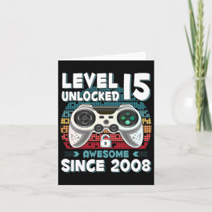 15 jaar Bday Son Boy Funny Gamer 15e 15 jaar oude  Kaart