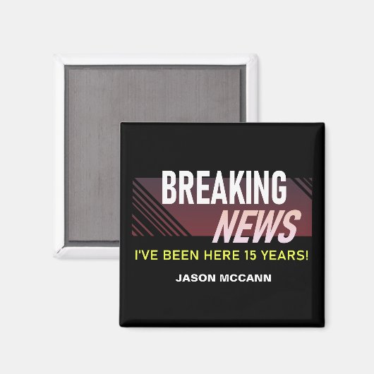 15 jaar Jubileum 15e werknemer Magneet (Voorkant / Achterkant)