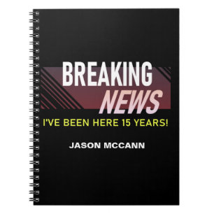 15 jaar Jubileum 15e werknemer Notitieboek