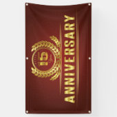 15 jaar Jubileum Spandoek (Verticaal)