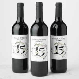 15 jaar JUBILEUM Wijnlabel Wijn Etiket