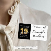 15 jaar klasse reünie naam tag herinner me etiket