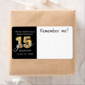 15 jaar klasse reünie naam tag herinner me etiket (Insitu)