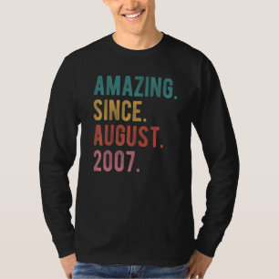 15 jaar oud 15e verjaardag Geweldige sinds 20 augu T-shirt