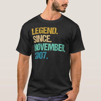 15 jaar oud Geweldige sinds november 2007 15e verj T-shirt