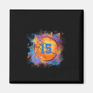 15 jaar oud Kinder 15e verjaardag basketbal Kinder Magneet