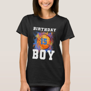 15 Jaar Oud Kinder 15e Verjaardagsjongen Verjaarda T-shirt