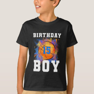 15 Jaar Oud Kinder 15e Verjaardagsjongen Verjaarda T-shirt