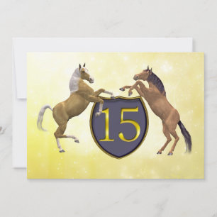 15 jaar oud verjaardagsfeest met paarden kaart
