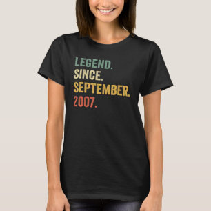 15 jaar oude 15e verjaardag Legende sinds augustus T-shirt