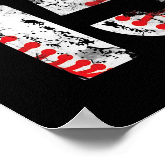 15 jaar oude cadeautjes nummer 15 honkbal 15th Bir Poster (Hoek)