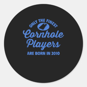15 jaar oude Cornhole speler 2010 15e verjaardag Ronde Sticker