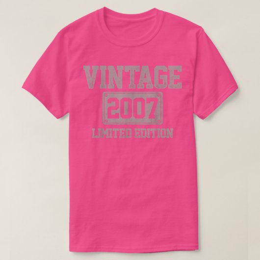 15 jaar oude  editie 2007 Limited Edition 15th Bir T-shirt (Design voorkant)