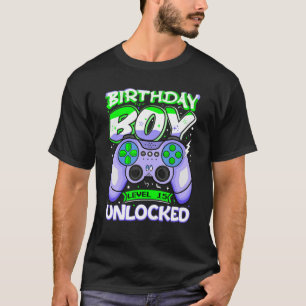 15 jaar oude gamerniveau ontgrendeld 15e verjaarda t-shirt
