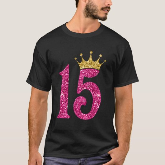 15 jaar oude geschenken 15e verjaardag meisjes Kin T-shirt (Voorkant)