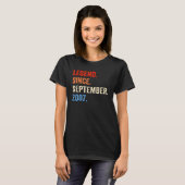 15 jaar oude Gift Legend sinds september 2007 15 T-shirt (Voorkant volledig)