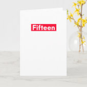 15 jaar oude grappige 15e verjaardag kaart (Gele Bloem)