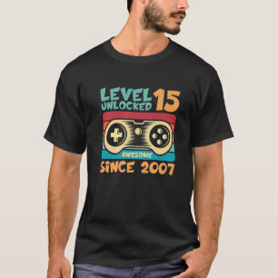 15 jaar oude Jongen Gamer 15e tienerjongens Gamer  T-shirt