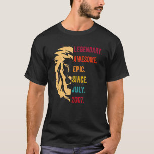 15 jaar oude legenda sinds juli 2007 15e verjaarda t-shirt