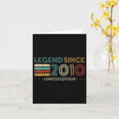 15 jaar oude legende sinds 2010 15e verjaardag kaart (Gele Bloem)