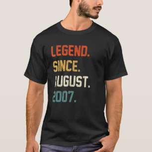 15 jaar oude leggende sinds augustus 2007 15e gebo t-shirt